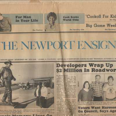 The Newport Ensign Newspaper - John Wayne, 1982