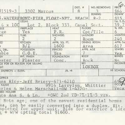 3302 Marcus Avenue Info Card