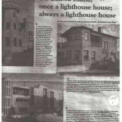 "Remember When... On Balboa Island, once a lighthouse house; always a lighthouse house"