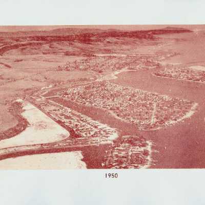 Aerial Photo of Balboa Island, 1950