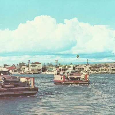 1955 Postcard with Ferry