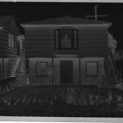 Hall house: Origsize: 4.25 x 3 inches; Origformat: Negative; Resolution: 4x6, 300 d