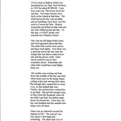 Balboa Island History by Lynn Scribner