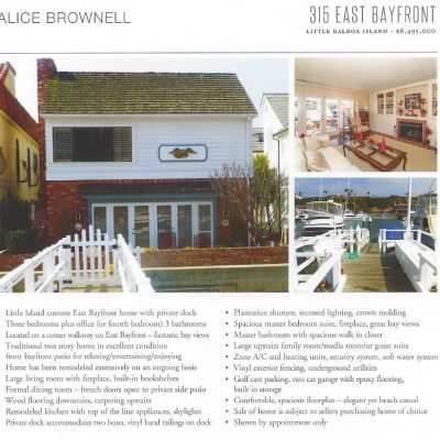 Postcard Advertising for 315 East Bay Front