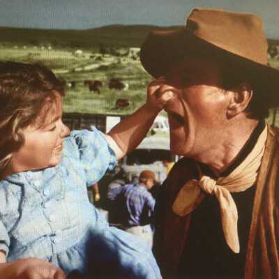 John Wayne and Daughter