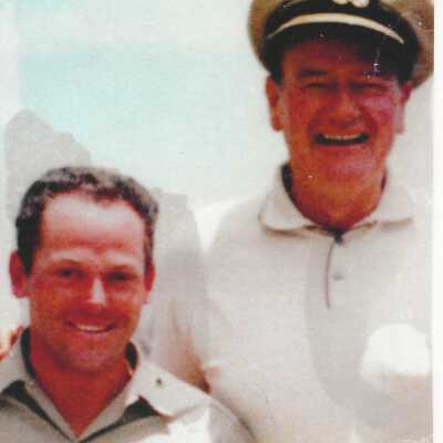 John Wayne and Captain Bert Minshall