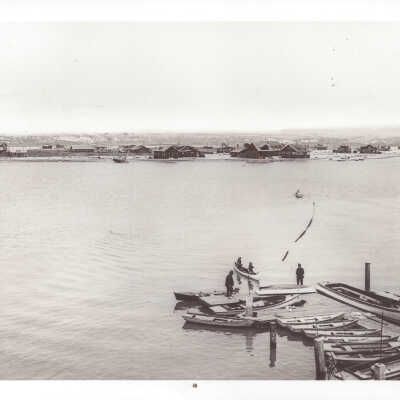 Ferry Pier look at Balboa Island, 1916