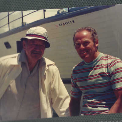 John Wayne and Bert Minshall
