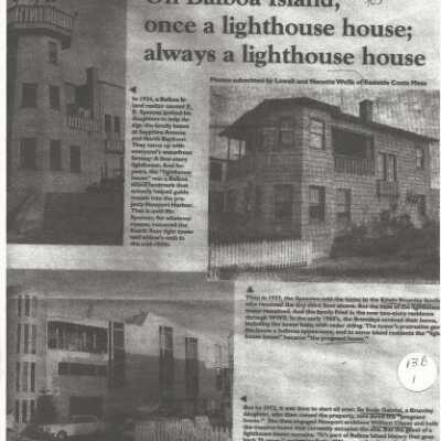 Lighthouse House photocopy: Origsize: A4; Origformat: Other