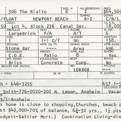 306 The Rialto Info Card