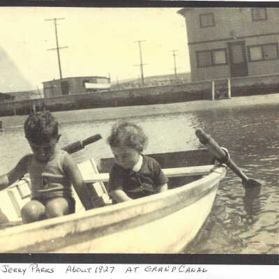 Robert and Jerry Parks at Grand Canal, 1920s