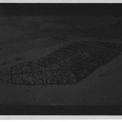 Negative Aerial Photo of Balboa Island