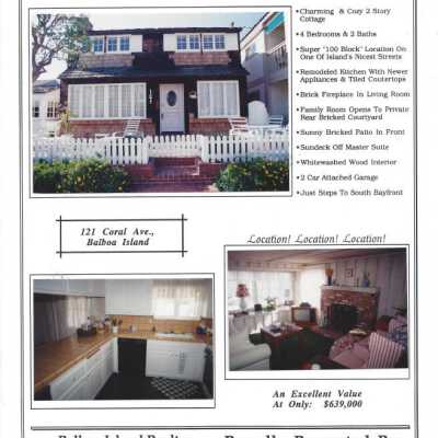 121 Coral Avenue - Advertisement