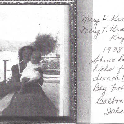 Mary F. Kramer and Mary T. Kramer Kryder, 1938 on North Bay Front