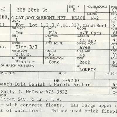 308 38th Street Info Card