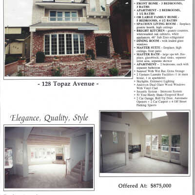 128 Topaz Avenue - Advertisement