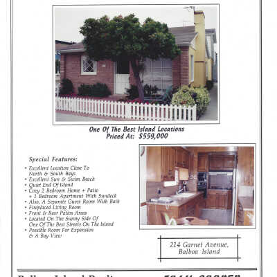 214 Garnet Avenue - Advertisement