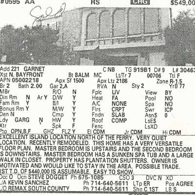 221 Garnet Avenue - Advertisement