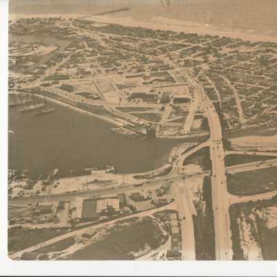 Aerial Photo of Peninsula Bridge, Newport Beach