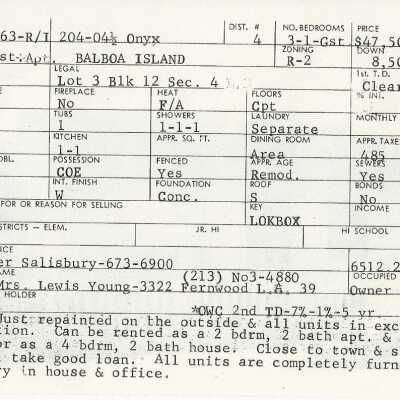 204 Onyx Avenue Info Card