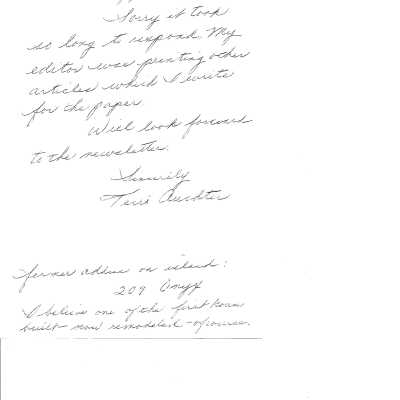 accompanying letter