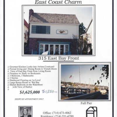 315 East Bay Front Real Estate Brochure