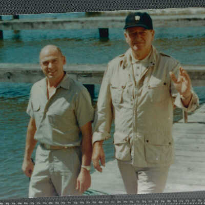 John Wayne and Bert Minshall