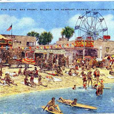 Fun Zone, Bay Front, Balboa, on Newport Harbor, California- 43