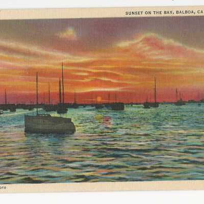 Sunset on the Bay, Balboa, California