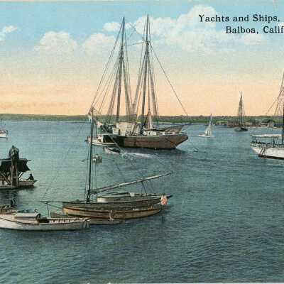 Yachts and Ships, Balboa Bay, Balboa, California