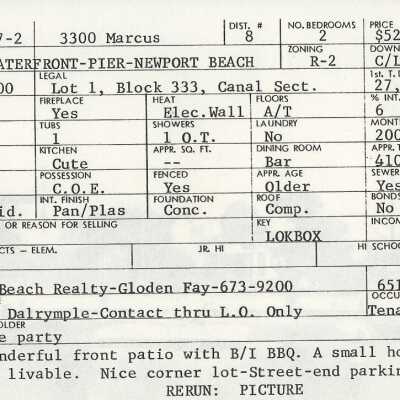 3300 Marcus Avenue Info Card