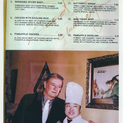 John Wayne and Mr. Lee at the Shanghai Pine Garden