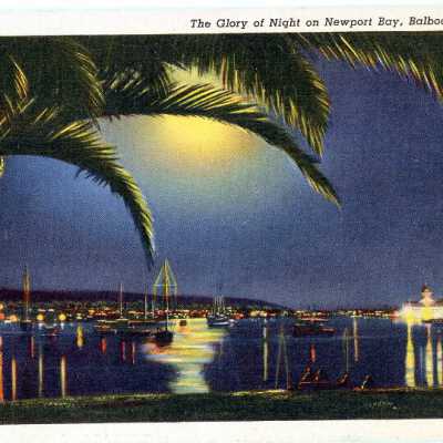 The Glory of Night on Newport Bay, Balboa, California