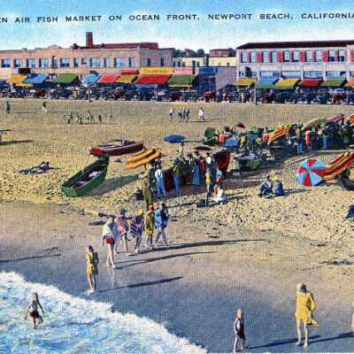 Open Air Fish Market on Ocean Front, newport Beach, California- 49