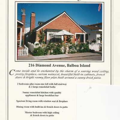 216 Diamond Avenue Real Estate Fliers