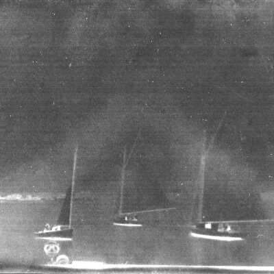 three sailboats including The Wave: Origsize: 4.25 x 3 inches; Origformat: Negative; Resolution: 4x6, 300 d