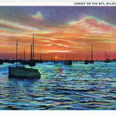 Sunset on the Bay, Balboa, California