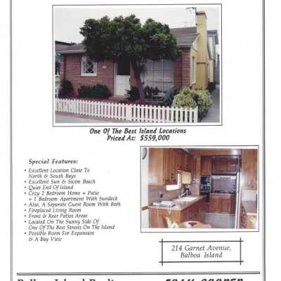214 Garnet Avenue - Advertisement