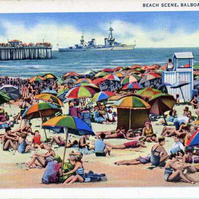 Beach Scene, Balboa, California