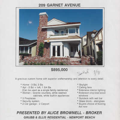 209 Garnet Avenue - Advertisement