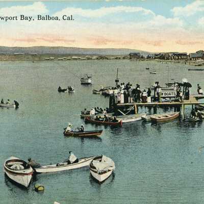 Sports on Newport Bay, Balboa, Cal.