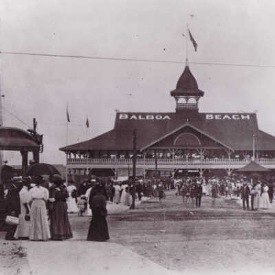 Balboa Pavillion and Red Car