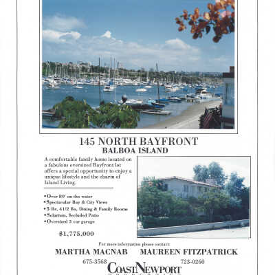 145 North Bayfront - Advertisement