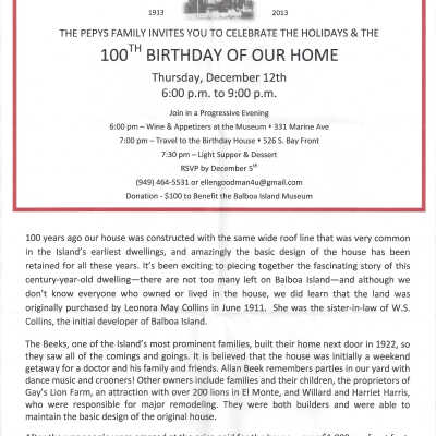 100th Anniversary of 526 South Bayfront