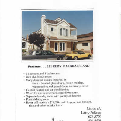 221 Ruby Avenu - Advertisement