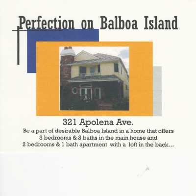 Real Estate Flyer for 321 Apolena Avenue