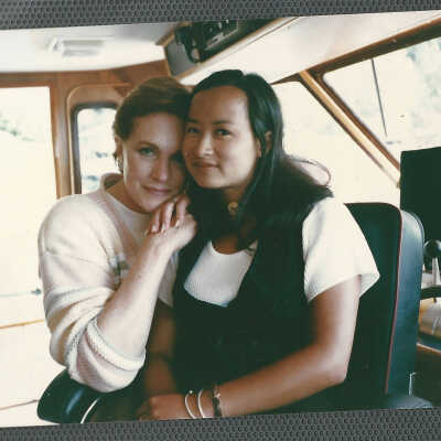 Julie Andrews on board the Wild Goose