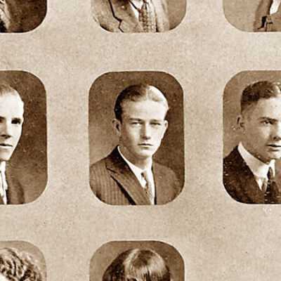 John Wayne Highschool Yearbook Photo