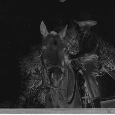 Mike and Franny the Horse: Origsize: 4.25 x 3 inches; Origformat: Negative; Resolution: 4x6, 300 d