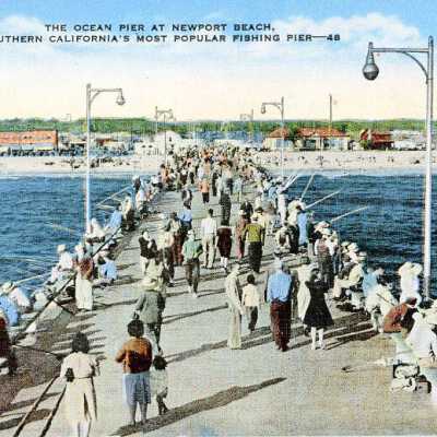 The Ocean Pier at Newport Beach, Southern California's Most Popular Fishing Pier- 48